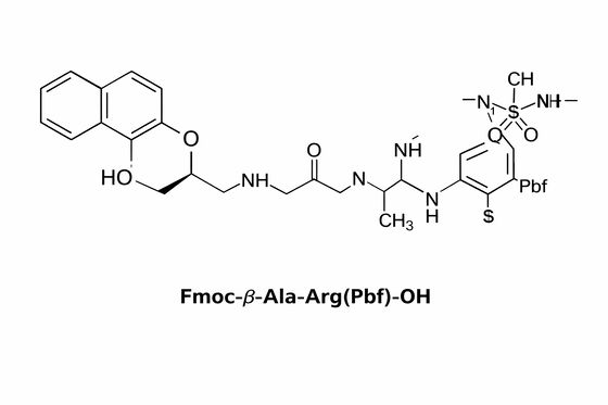 Fmoc-β-Ala-Arg ((Pbf) -OH توليف الببتيدات في المرحلة الصلبة
