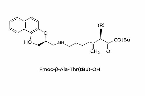 Fmoc-β-Ala-Thr ((tBu) -OH dipeptide الهيكل لبناء SPPS